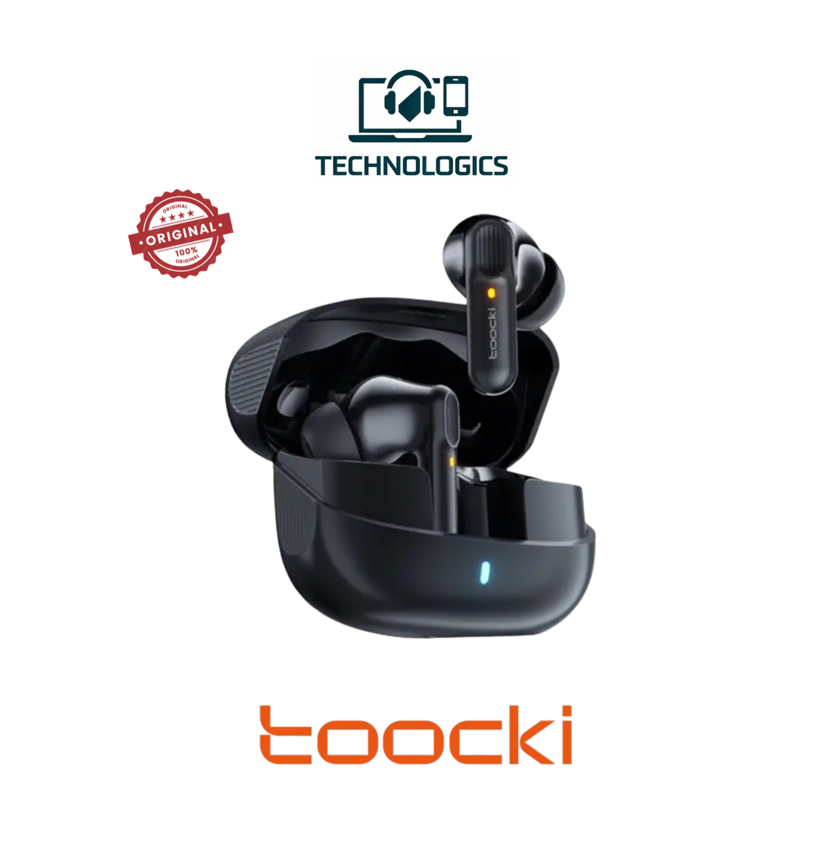 Toocki XX03 TWS Wireless Earbuds – Bluetooth Earphones with Charging Case & Smart Touch Controls