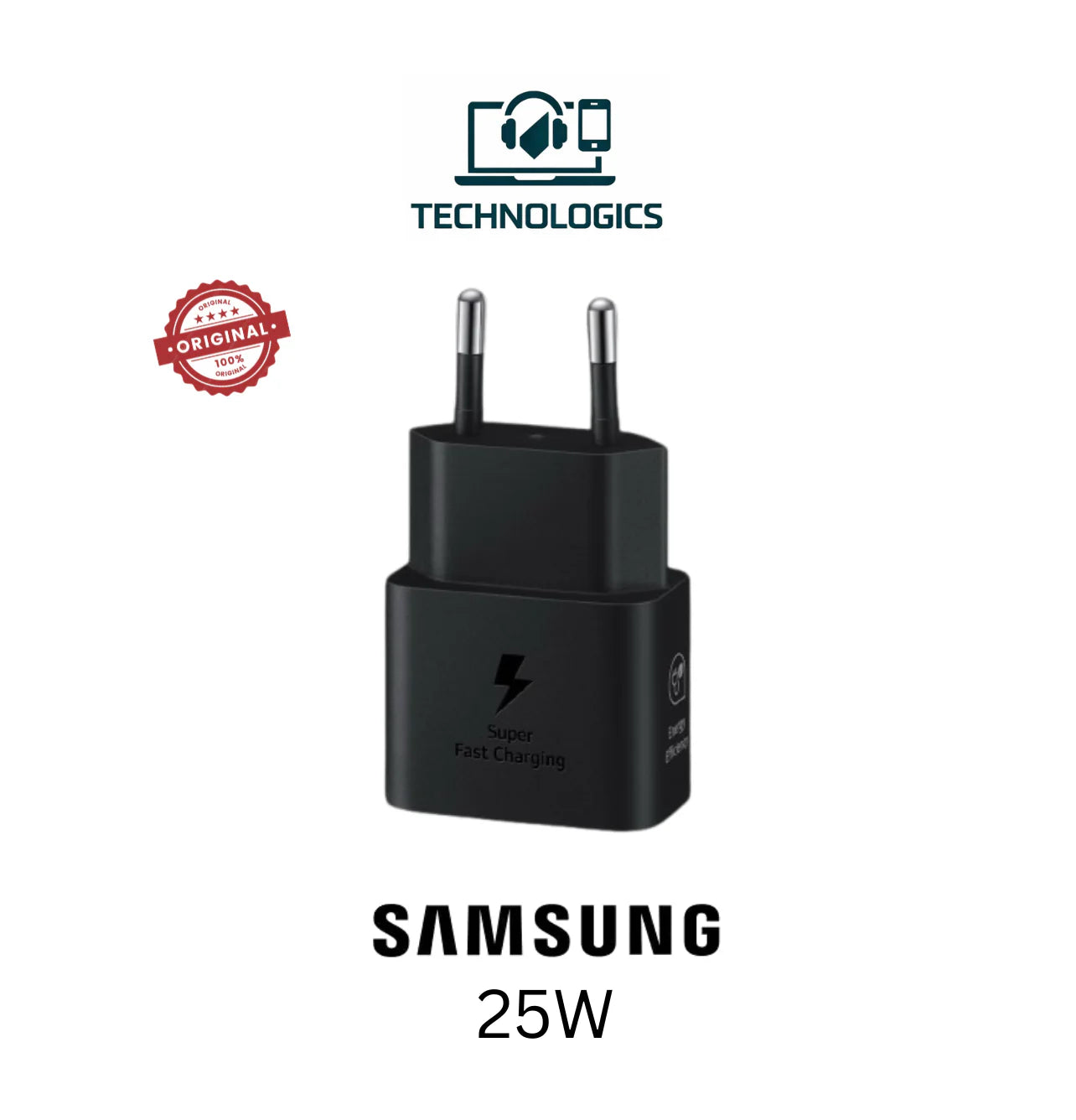 Samsung 25W Super Fast Charging Adapter & Type-C Cable