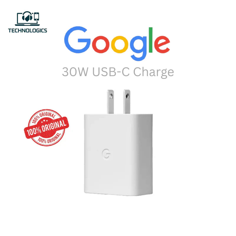 Original Google Pixel 30W USB-C Power Adapter with Type-C Cable