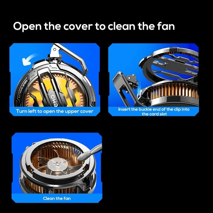 MEMO CX07 Phone Cooler Cooling Fan For Phone Radiator Phone Cooler For Gaming
